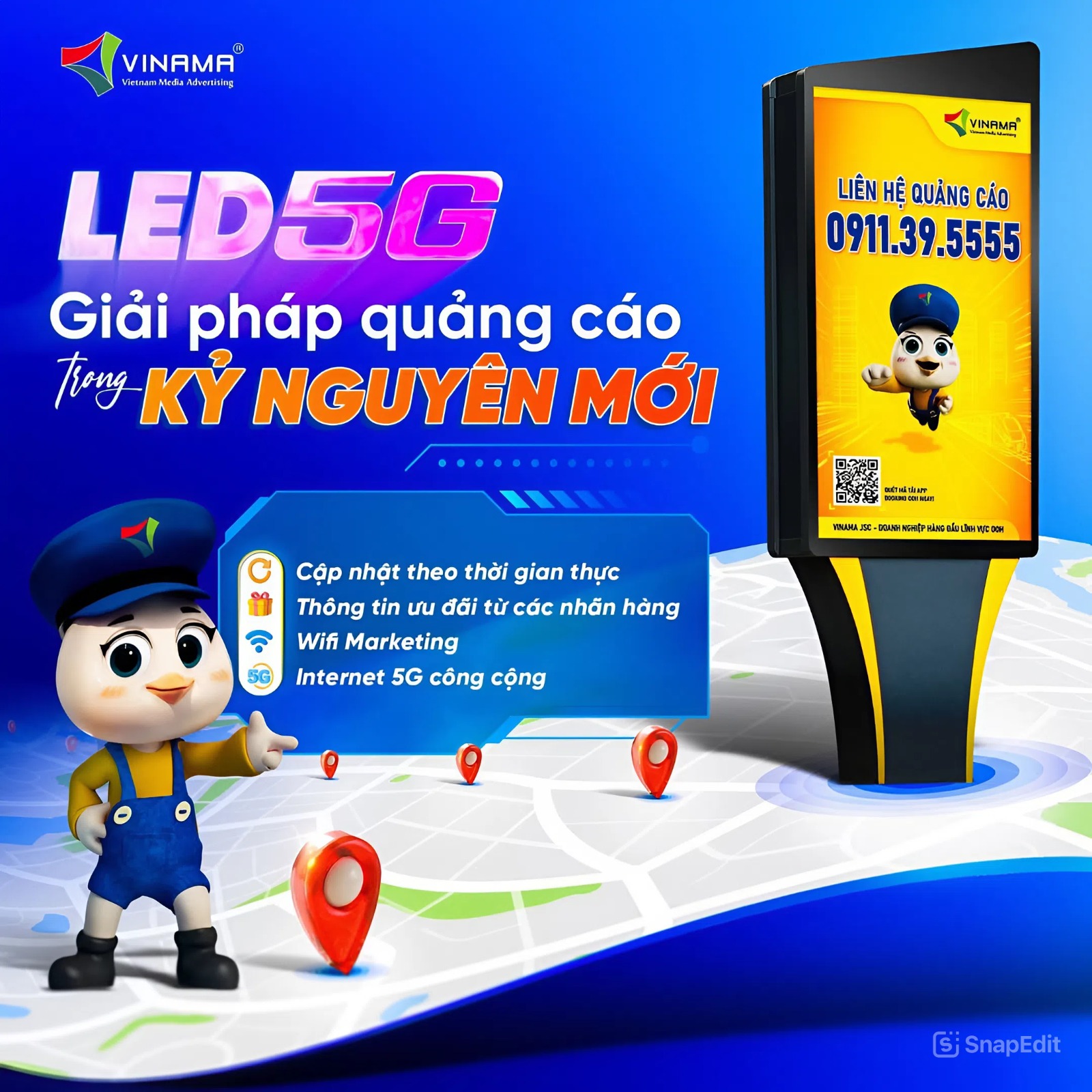 LED 5G Vinama - Giải Pháp Quảng Cáo Ngoài Trời Đột Phá Trong Kỷ Nguyên Số